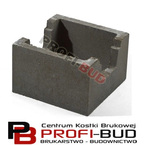 D2 pustak fundamentowy z wpustem 40x40x24cm