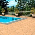 TORINO MF gr.6cm kostka brukowa - powierzchnia standard - taras z basenem aranżacja