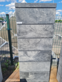 CUBO E2 daszek słupkowy 50x38x5cm - biało-grafitowy