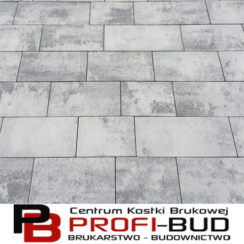 KALIFORNIA gr.8cm kostka brukowa Mix - powierzchnia melanż wizualizacja