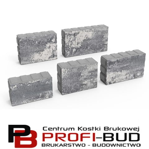 NEVADA gr.6cm kostka brukowa - powierzchnia standard kształty