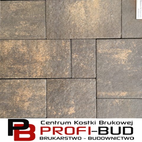 ROSSANO gr.6cm kostka brukowa Mix - powierzchnia melanż strukturalna