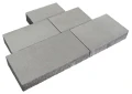 IDEO gr.6cm kostka brukowa - powierzchnia jednokolorowa szara