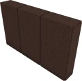 TREO 8x30x50cm obrzeże palisadowe, palisada - powierzchnia gładka kolor brązowy