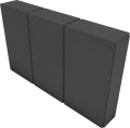 TREO 8x40x50cm obrzeże palisadowe, palisada - powierzchnia gładka kolor grafitowy