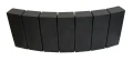 Obrzeże palisadowe Fem Łuk 6x10/9,5x28cm Polbruk kolor grafit