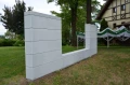 CUBO GIGA E6 100x20x6,5cm daszek podmurówkowy kolor biały ogrodzenie posesji
