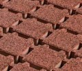 KWADRAT ECO gr.8cm kostka brukowa - powierzchnia płukana - kolor czerwony