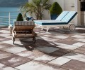 WENECKA gr.6cm kostka brukowa - powierzchnia melanż - aranżacja tarasu