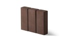 PALISADA PROSTOKĄTNA 16x10x40cm - kolor ciemnobrązowy