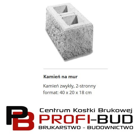 SONNBLICK BLOCZEK, kamień na mur zwykły 3-stronnie łamany