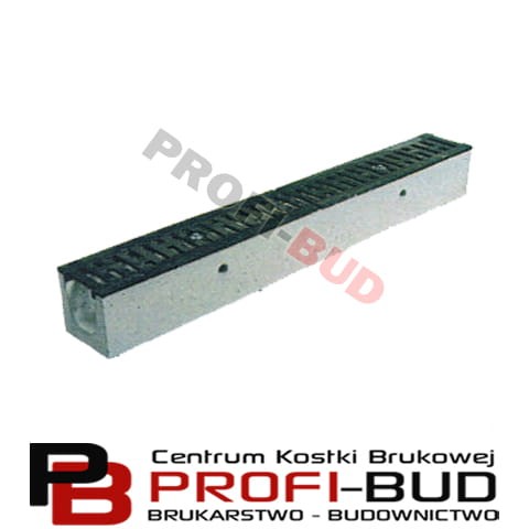 Odwodnienie liniowe betonowe klasy B125 - 12,5T