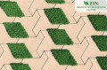 VJETRA gr.8cm kostka brukowa eko - powierzchnia melanż - 25 % nawierzchni czynnej biologicznie