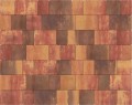 BRUK PROSTY gr.8cm kostka brukowa - powierzchnia melanż - barwy jesieni