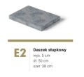 CUBO E2 daszek słupkowy 50x38x5cm - wymiary