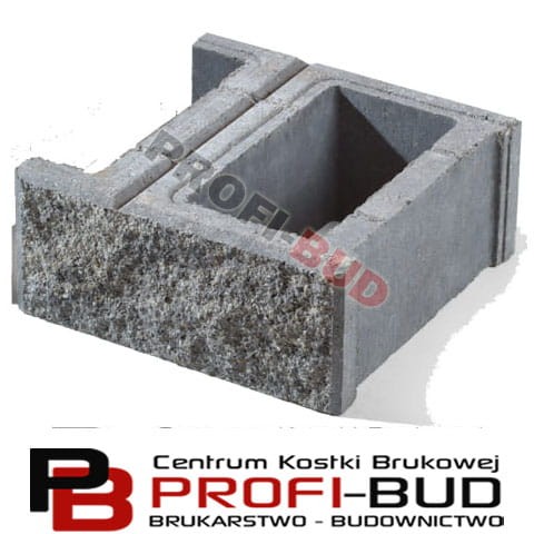 B1 pustak, bloczek podmurówkowy 38x38x16cm